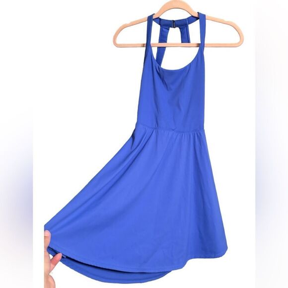 Backless Active Dress Blue - Picture 3 of 9